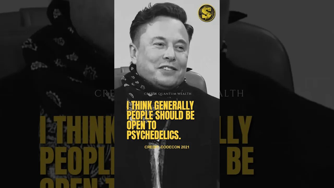 Elon Musk Welcomes Psychedelics #shorts #psychedelics #elonmusk