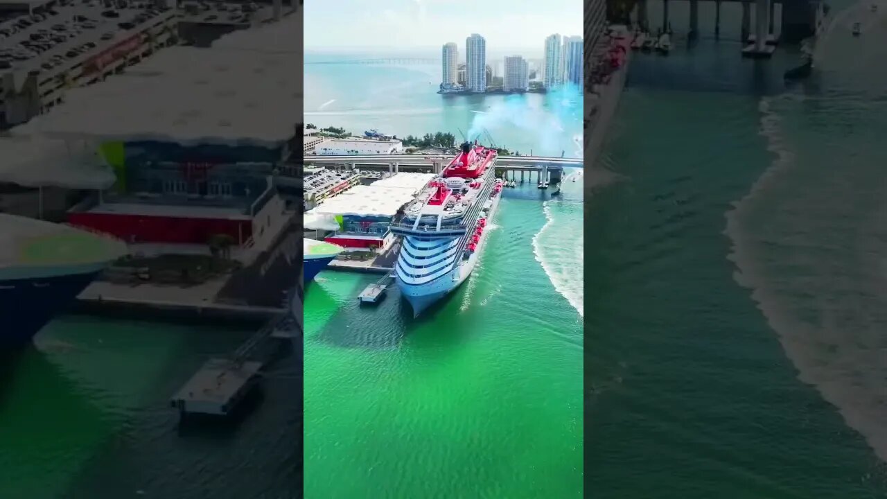 Valiant Lady docked in Port of Miami!” #shorts #virginvoyages