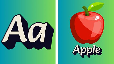 Phonics Song with TWO Words - A For Apple - ABC Alphabet Songs with Sounds for Children