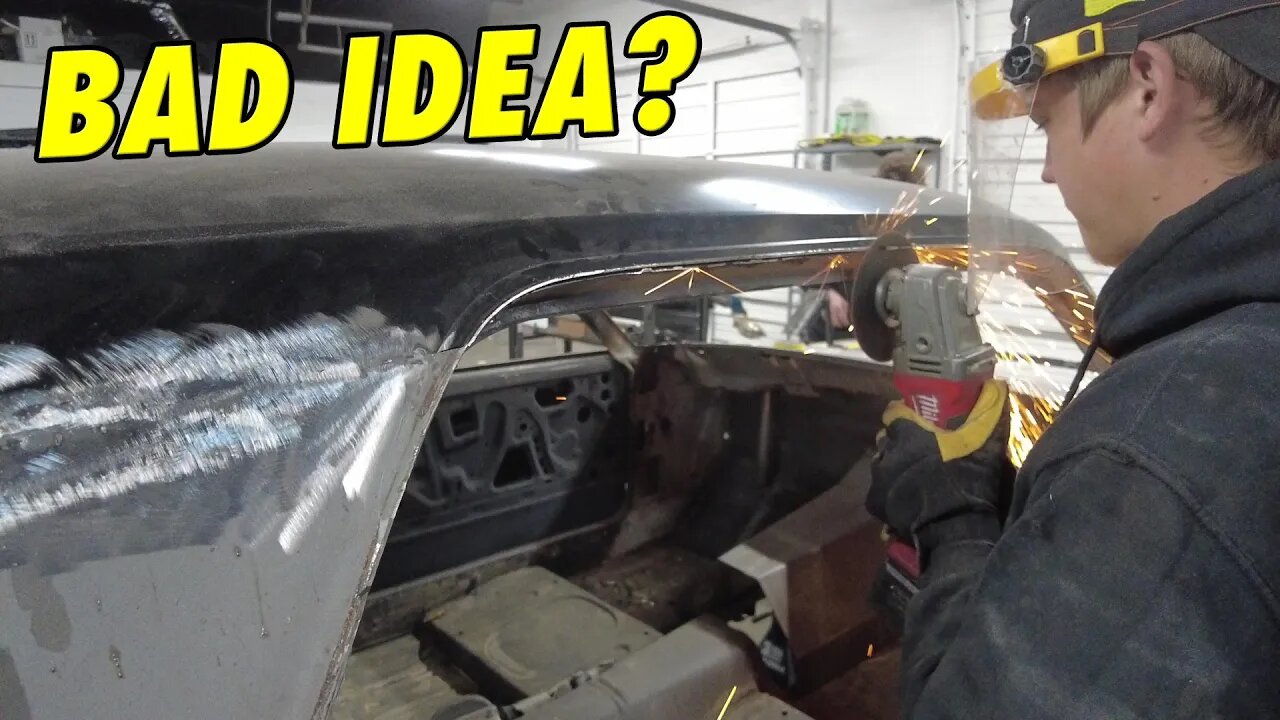 Cutting The Drip Rails Off Vtuned"s Mustang