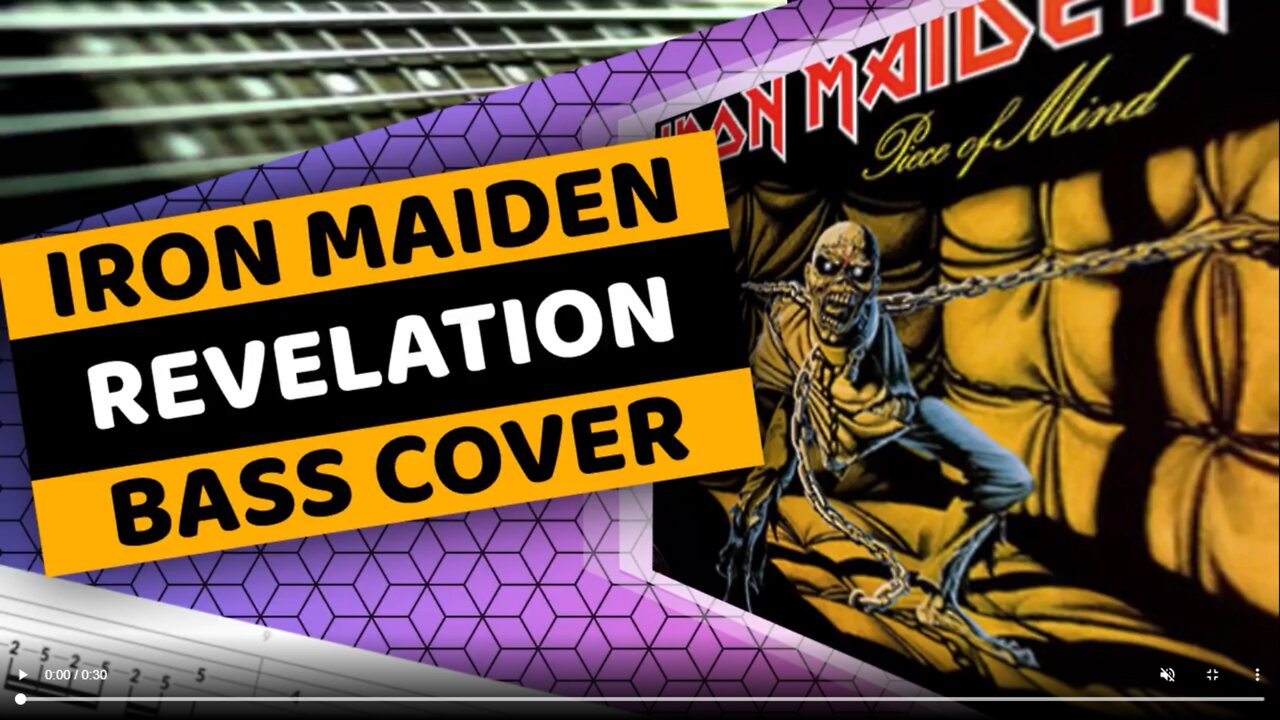 Iron Maiden - Revelations - Bass Cover & Tabs