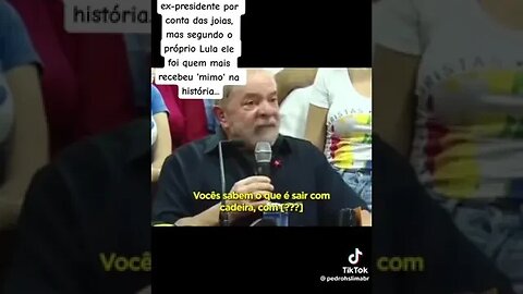 LULA CONFESSA QUE LEVOU 11 CONTEINERES DE PRESENTES.