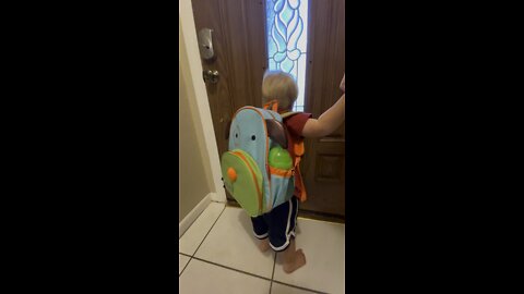 Toddler is not ready for first day at preschool