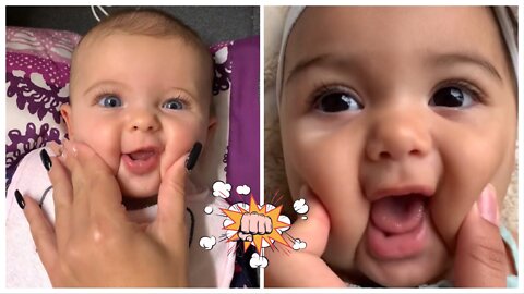 baby hermanita funny , good moning two baby