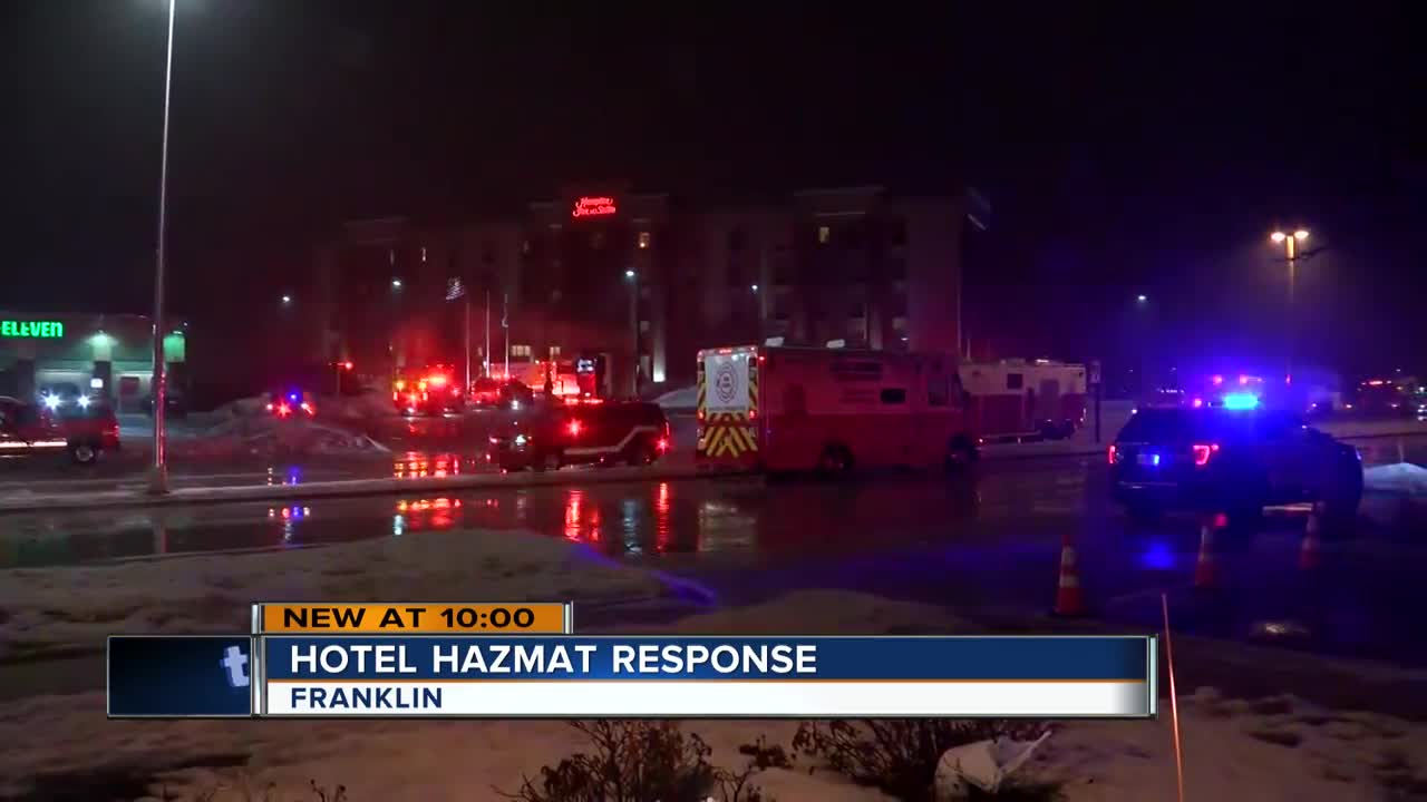 Milwaukee Hazmat Team called to Franklin hotel after people feeling ill from chlorine smell