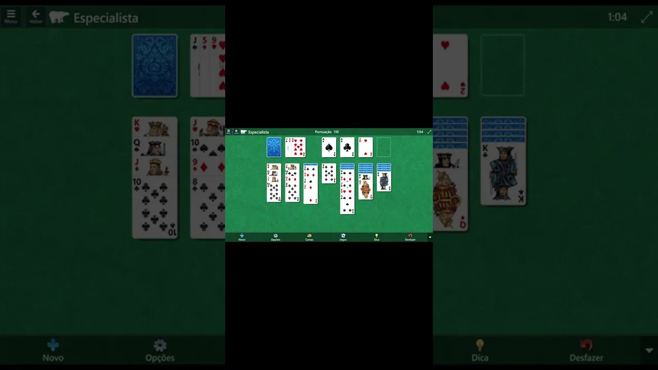 Microsoft Solitaire Collection Klondike EXPERT Level # 104 #shorts