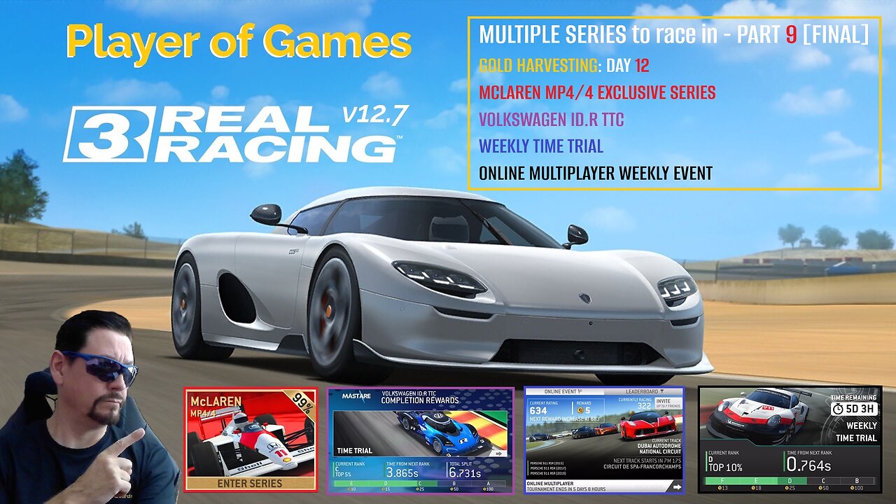 Player of Games: Real Racing 3 Update 12.7: GOLD HARVESTING - MULTIPLE SERIES to race in - PART 9