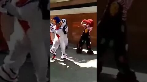 DANÇARINOS SUPER NINJAS DA CARRETA DA ALEGRIA FURACÃO, DANÇANDO FOFÃO, O MÁSKARA, BEN10 E PATATI