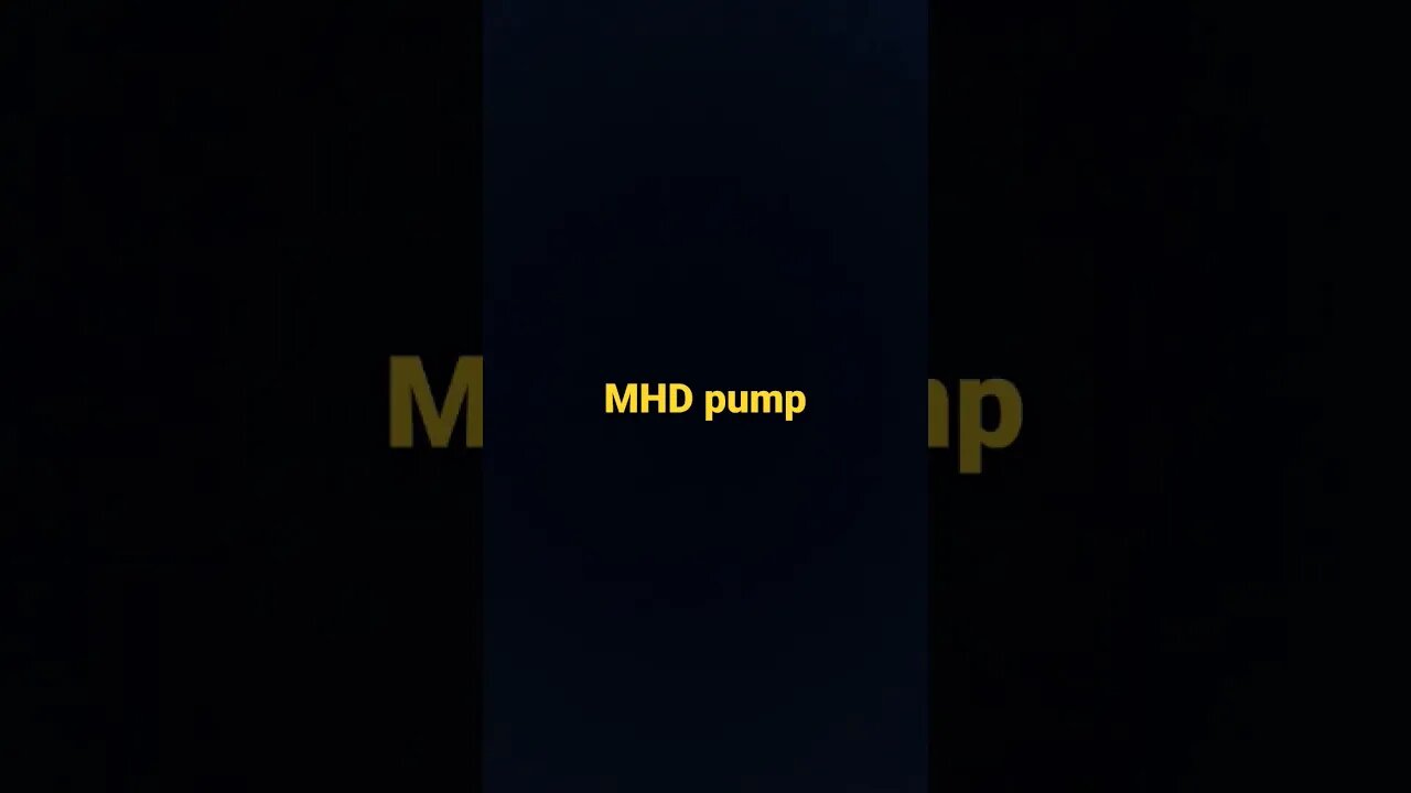 MHD pump for conducting water