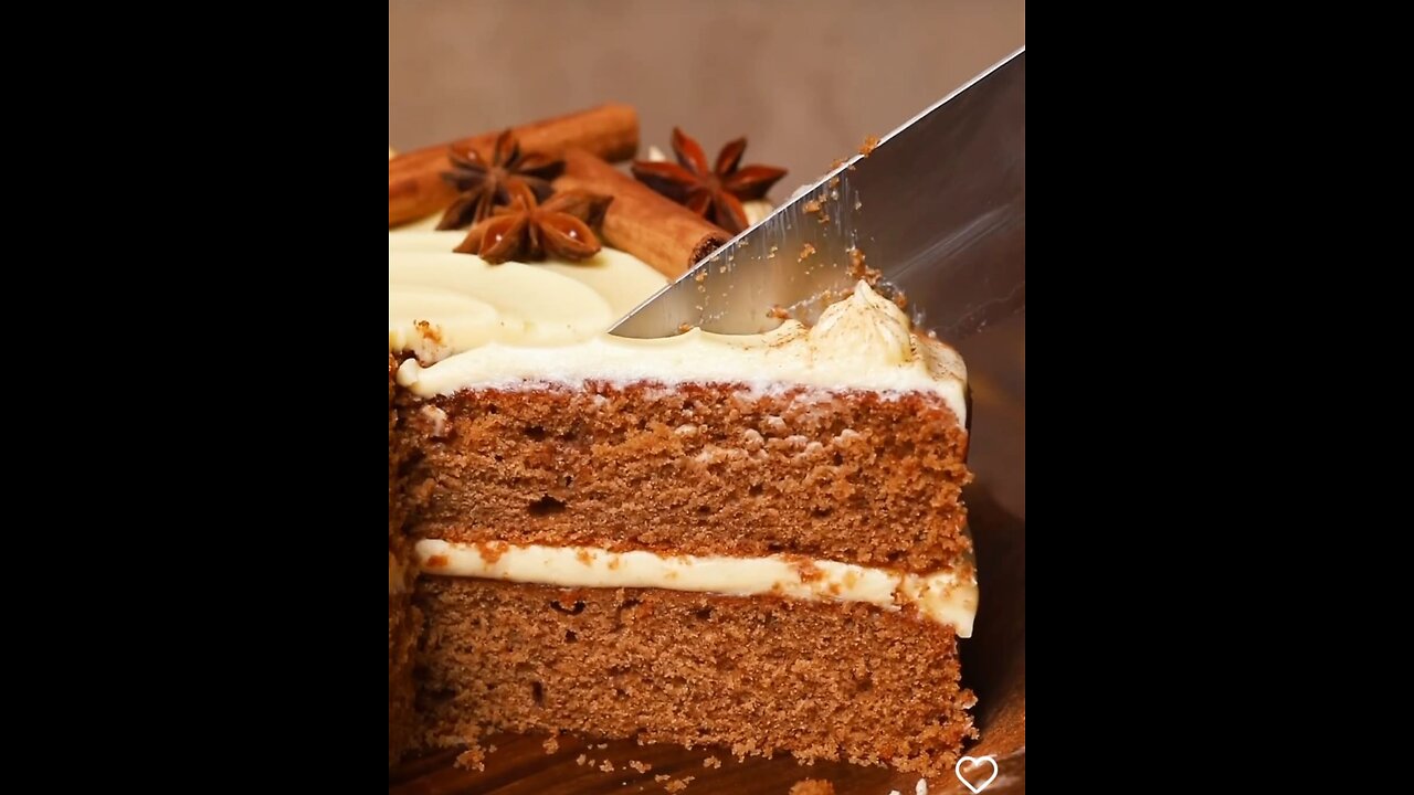 A slice of this brown sugar chai spice cake.