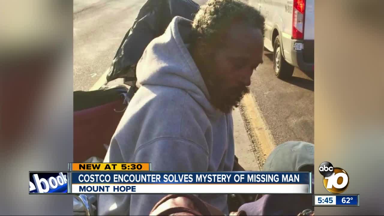 San Diego Costco encounter solves mystery of missing man