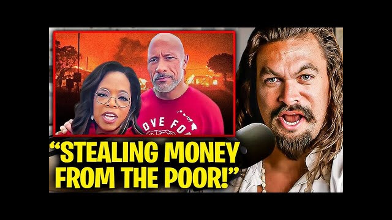 Jason Momoa Exposes Oprah & The Rock’s EVIL Maui Donation Scam