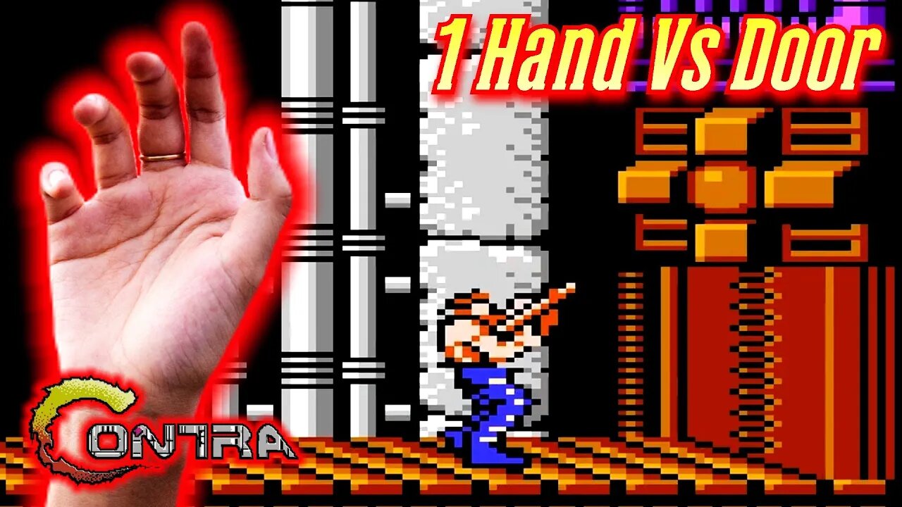 Contra gameplay but I only use 1 hand in stage 7 Hanger