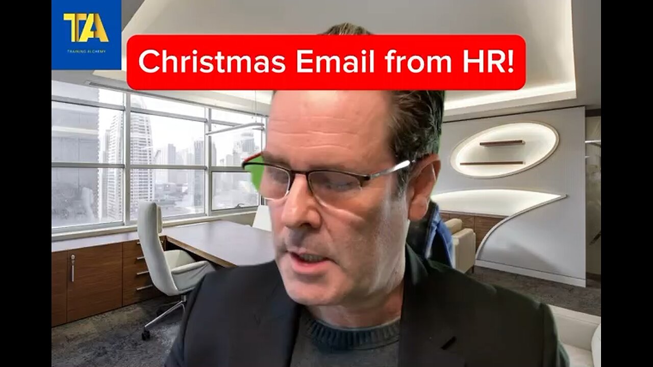 Christmas email from HR