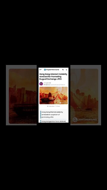 Hong Kong Internet Celebrity Arrested for Promoting Rugpull Exchange JPEX #shorts