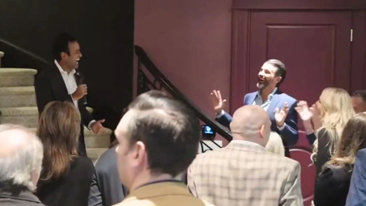 Donald Trump Jr. and Vivek Ramaswamy in Fun Banter While Campaigning for Senate Candidate Bernie Moreno!