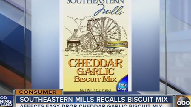 Southeastern Mills recalls biscuit mix over salmonella