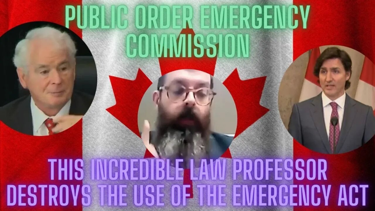 This Law professor Destroys the use of the emergency act. Doesn’t meet any threshold.