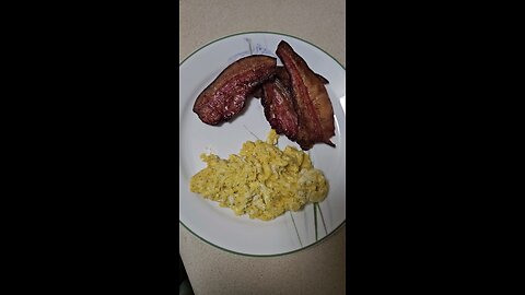 SMOKED JAWS BACON AND EGGS FOR BREAKFAST