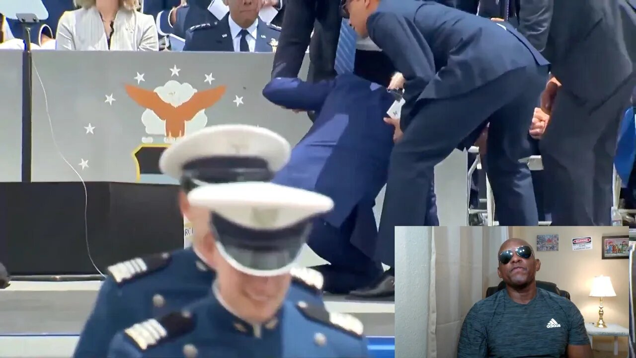 Joe Biden Falls Again On Stage at Air Force Academy Graduation He Blames The Boogie