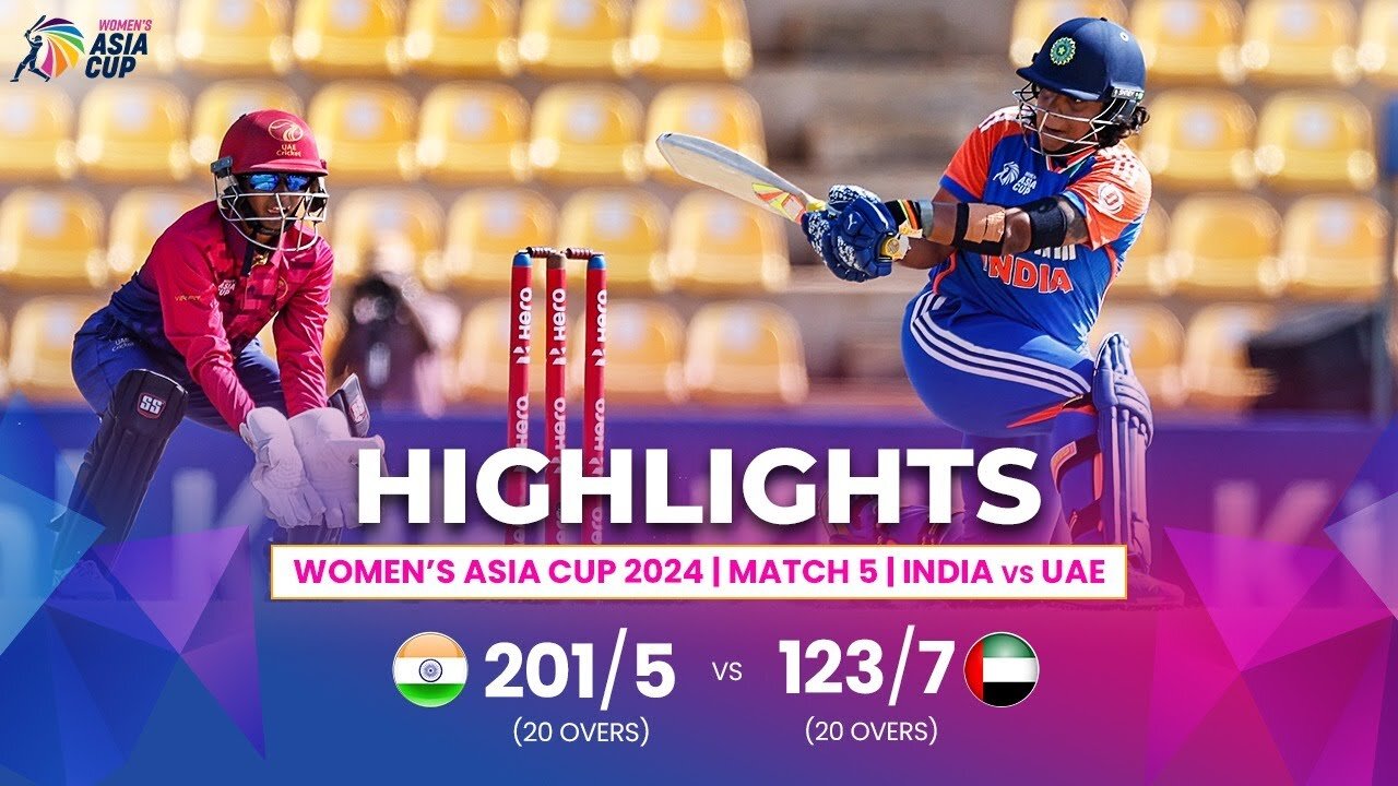 India (W) vs UAE (W) | ACC Women's Asia Cup | Match 5 | Highlights