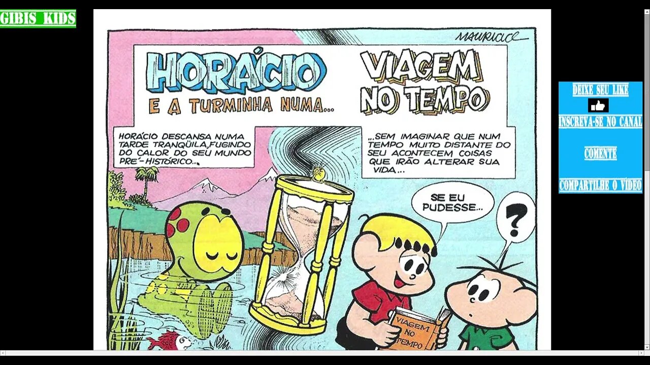 Horácio E A Turminha Numa... Viagem No Tempo [Pause o Vídeo Caso Não Consiga Ler]