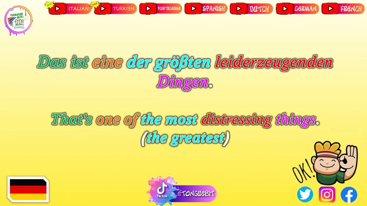 New German Sentences! \\ Week: 7 Video: 2 // Learn German with Tongue Bit!