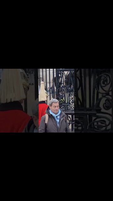 slow motion face n tourist #horseguardsparade