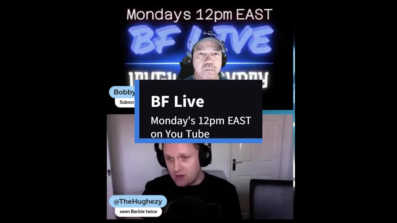 BF Live Streamshow 167 Friday, 10/11/24 12 pm - 3 pm ...ish EAST