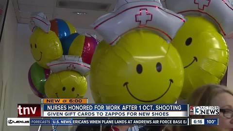 Sunrise Hospital nurses honored for work after 1 Oct. Shooting