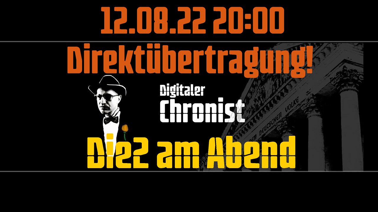 12.08.22 20:00 Direktübertragung! Die2 am Abend