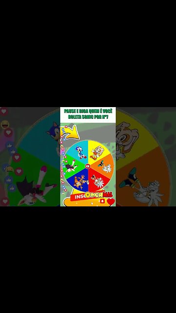 PAUSE E DIGA QUEM É VOCÊ ROLETA SONIC Nº7 #shorts #sonic #tails #knuckles