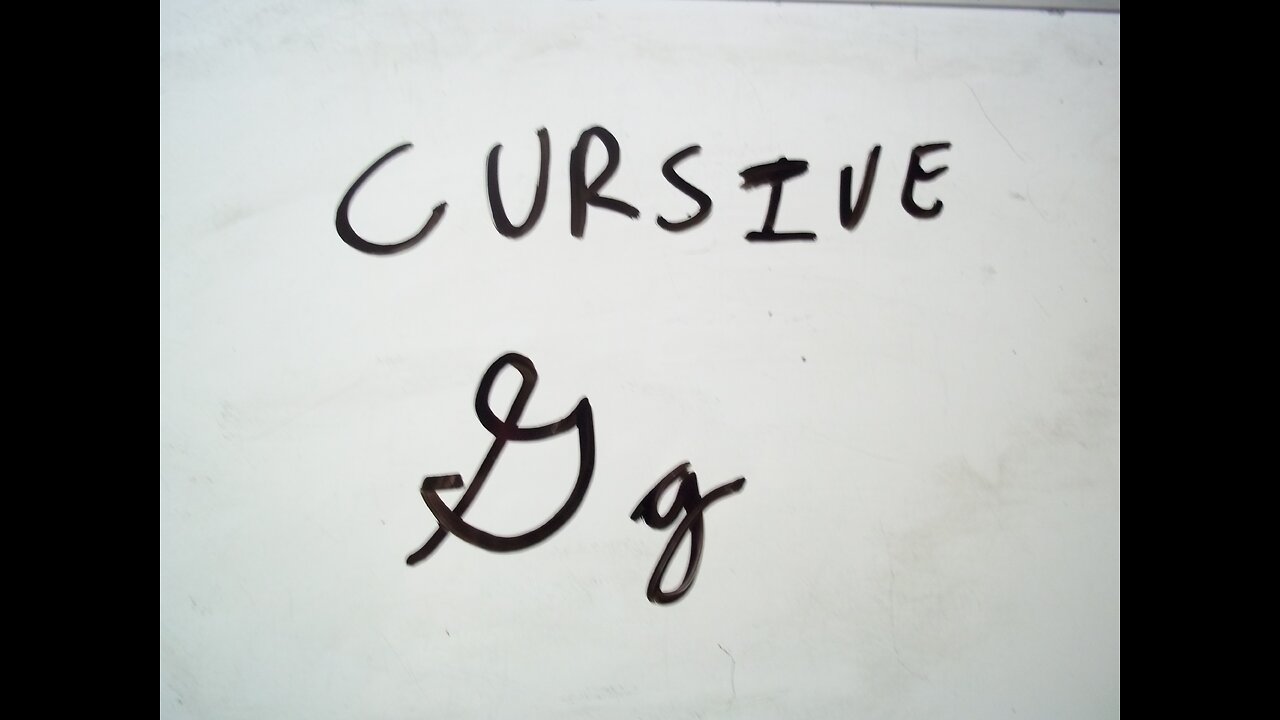 Cursive Letter G