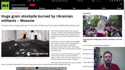 Russian Defense Ministry accuses Ukrainian militants of burning 50k tons of grain