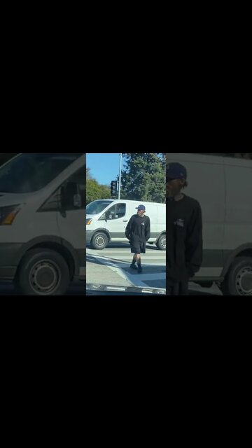 Man Plays Chicken On Santa Monica BLVD