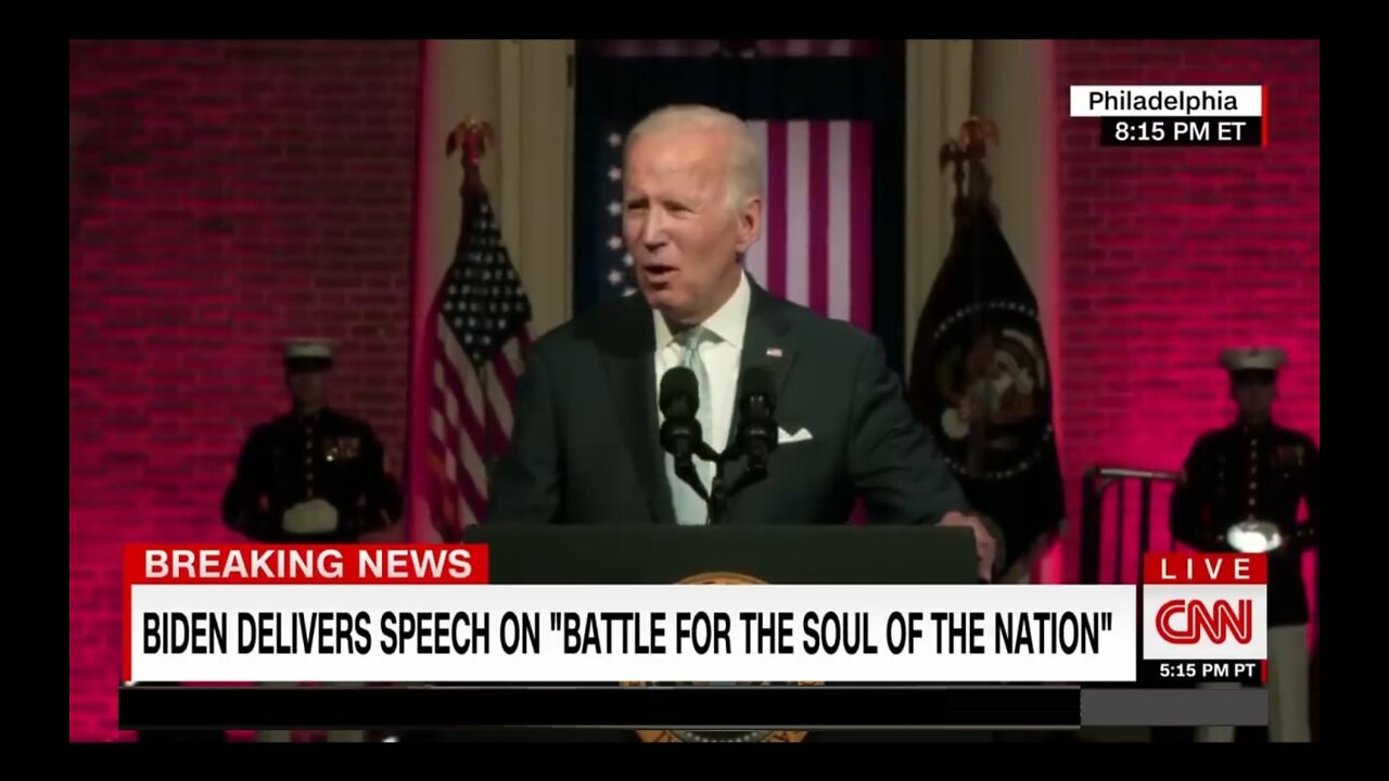 The Biden Civil War Speech (CNN Hot Pink Version ) For Comparison