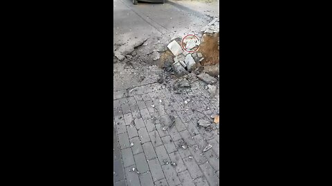 Aftermath of shelling in Israel territories.