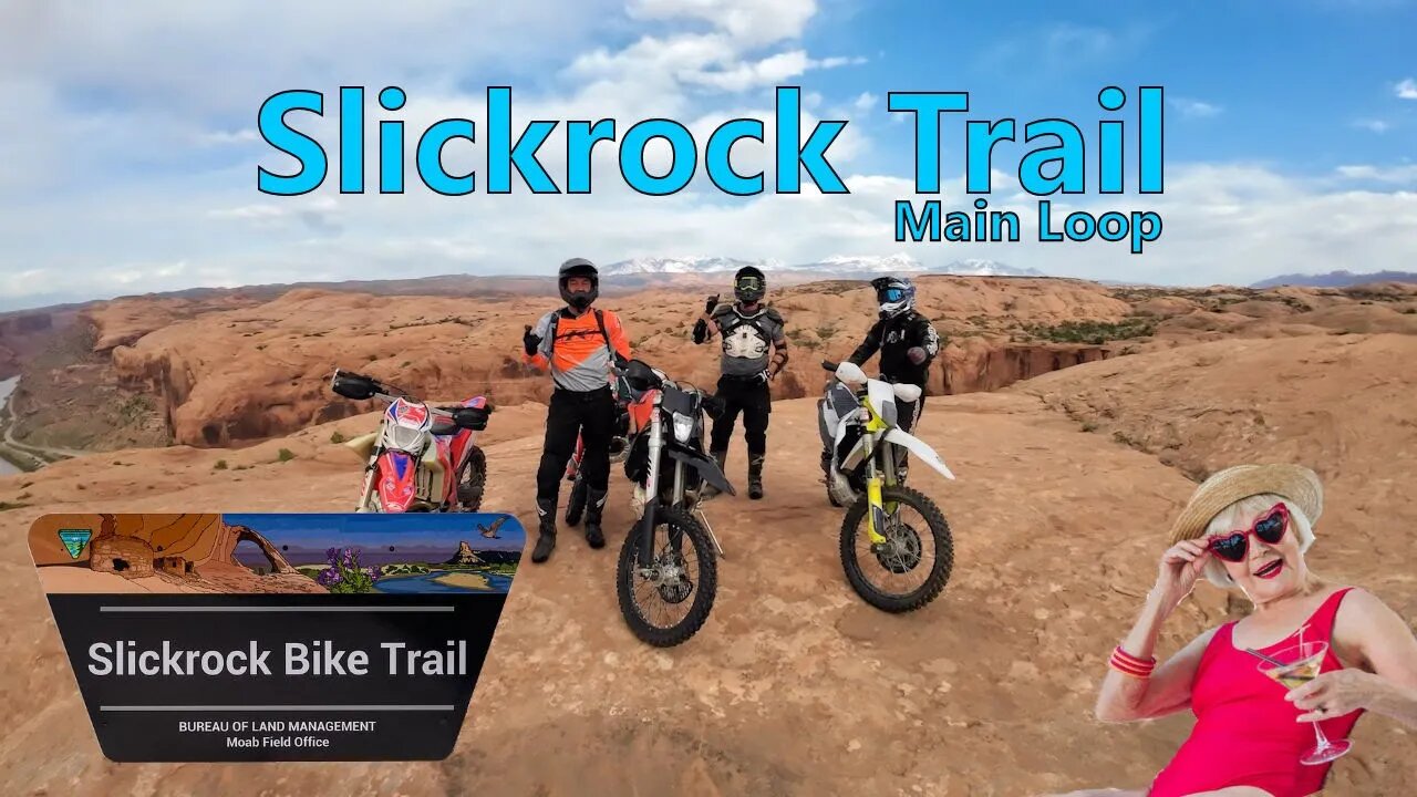 2023 Moab Utah Trip - Slickrock dashed white trail