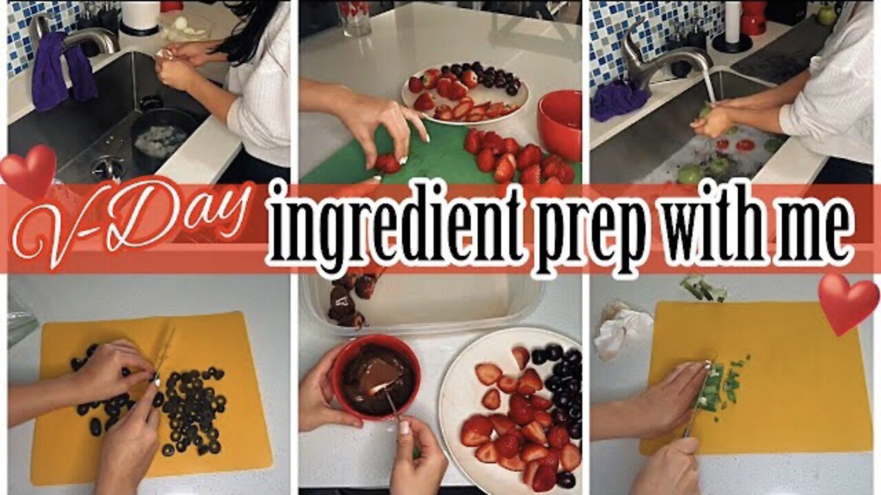 *VALENTINE’S DAY* INGREDIENT PREP WITH ME 2022💋| CHOCOLATE COVERED STRAWBERRIES❤️‍🔥| ez tingz