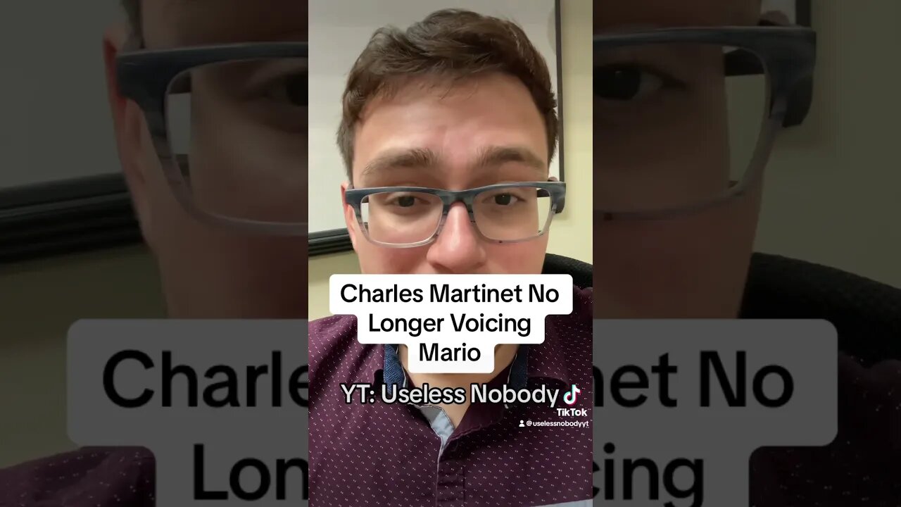 #charlesmartinet Will No Longer Be Voicing #mario