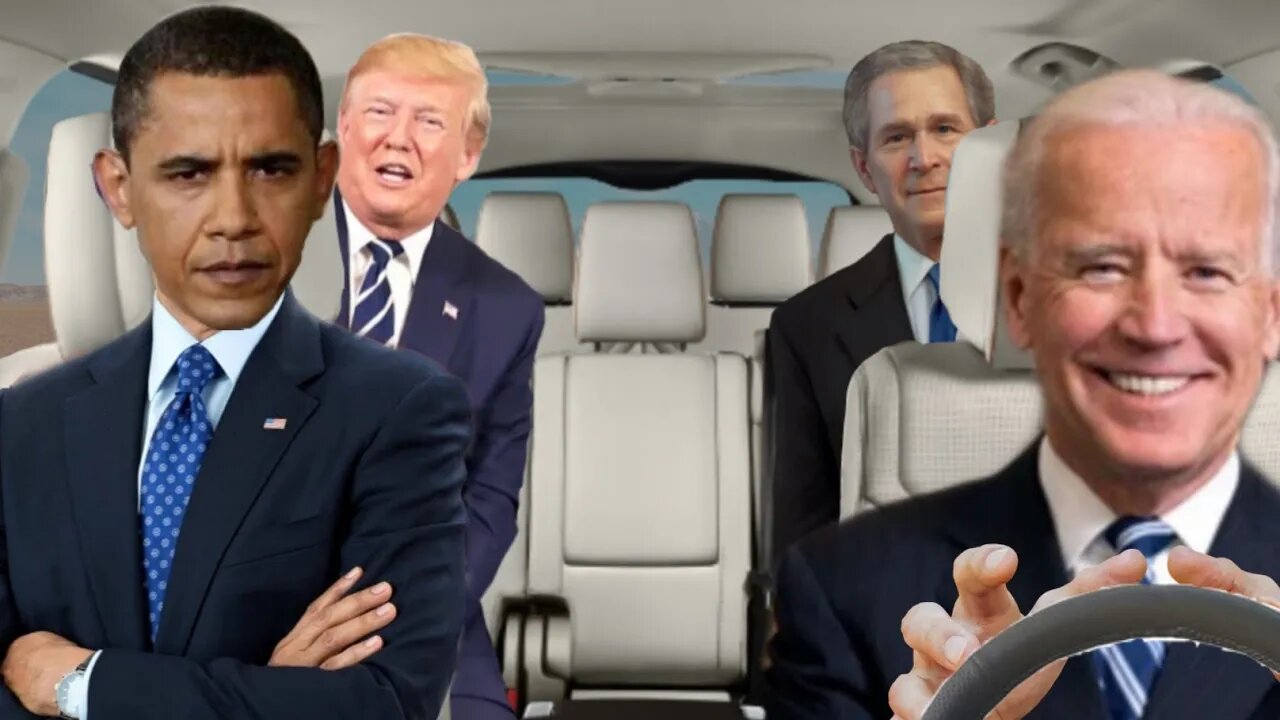 The Presidents Get Lost on a Road Trip (AI Meme)