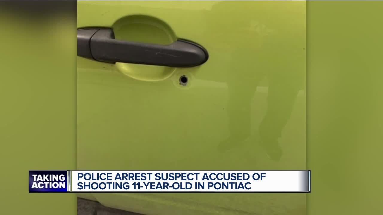 11-year-old shot in Pontiac, suspected shooter in custody