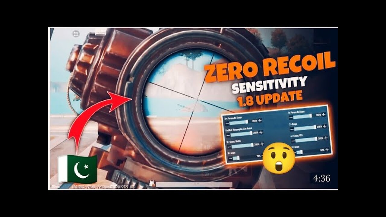 Zero recoil sensitivity l PUBG Mobile l