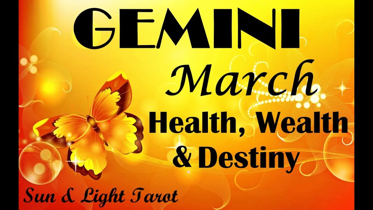 Gemini *The Truth Sets You Free Big Time! True Happiness is Yours!* March Health Wealth & Destiny