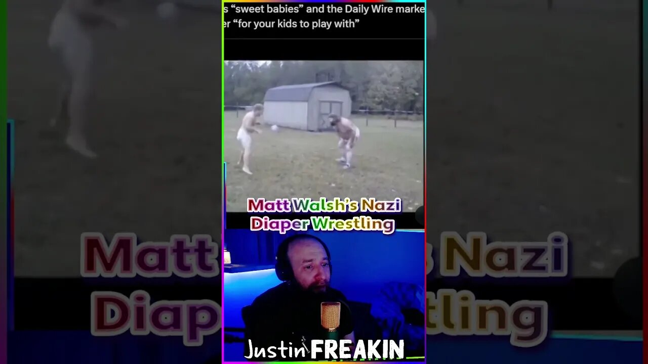 NAZI DIAPER WRESTLING: Matt Walsh Youtube Video Shows Daily Wire Host Imitate Johnny Knoxville