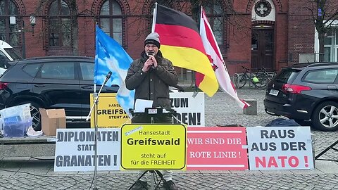 Greifswald - Uwe mit einer weiteren Rede 17-04-2023