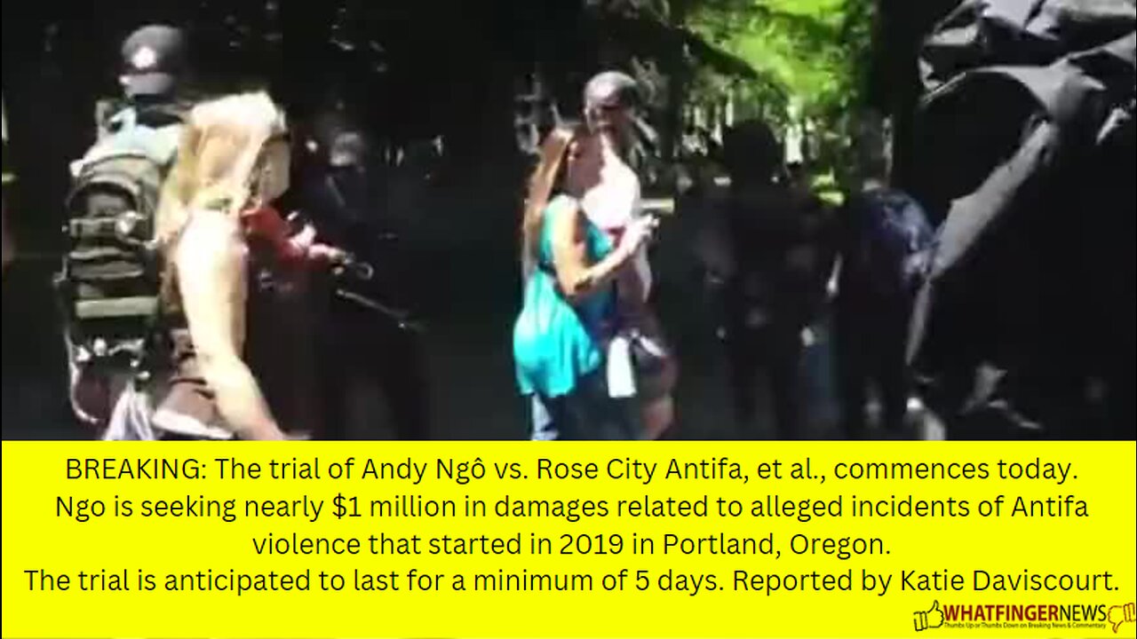 BREAKING: The trial of Andy Ngô vs. Rose City Antifa, et al., commences today.