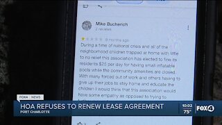 Single dad says HOA refusing to renew lease over review