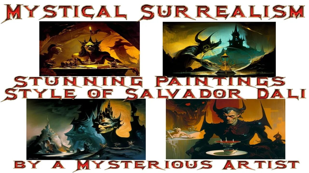 Mystical Surrealism: Canvas of Nightmares: The Artistic Journey of The Veiled Painter, Style of Dali