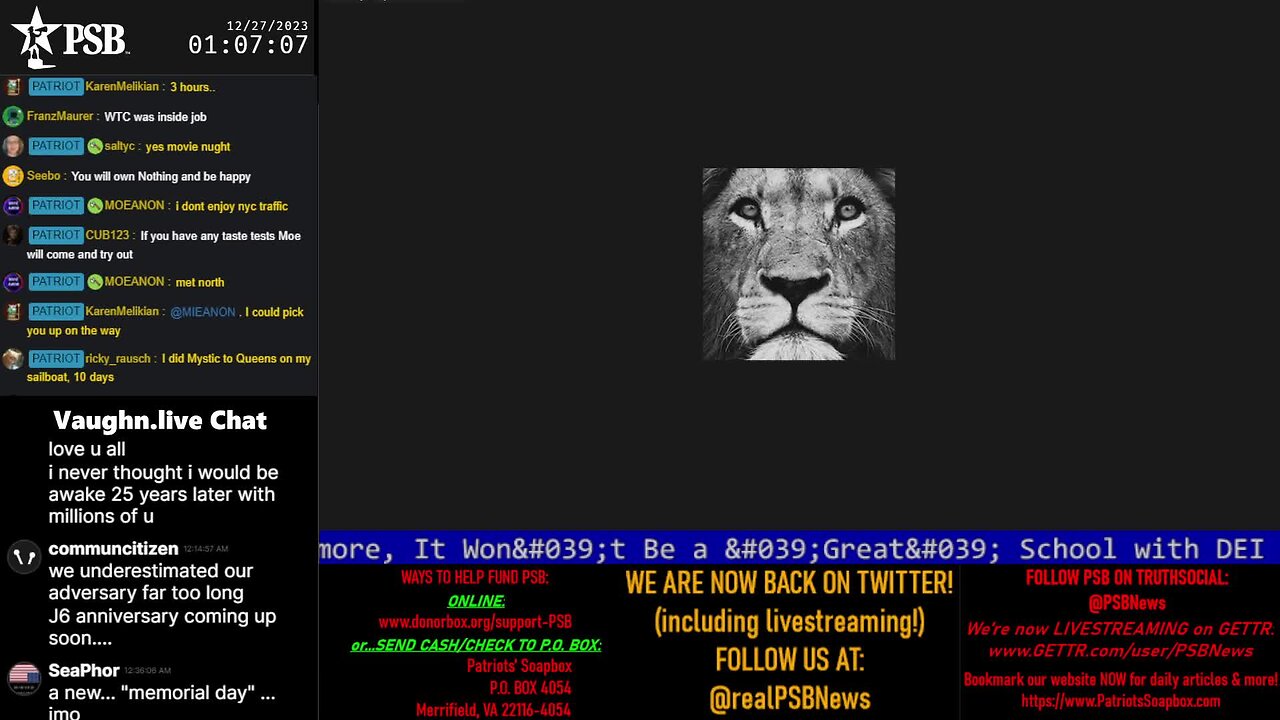 2023-12-27 01:00 EST - PSB Tuesday LateNight Movie Time: with Pamphlet